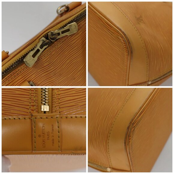 LOUIS VUITTON Epi Alma Hand Bag Yellow LV - Picture 10 of 15